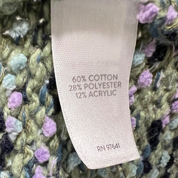 Speckled Granola Nature Chunky Whimsigoth Grandma Knit Cardigan Forest Fairy XS - Picture 7 of 9